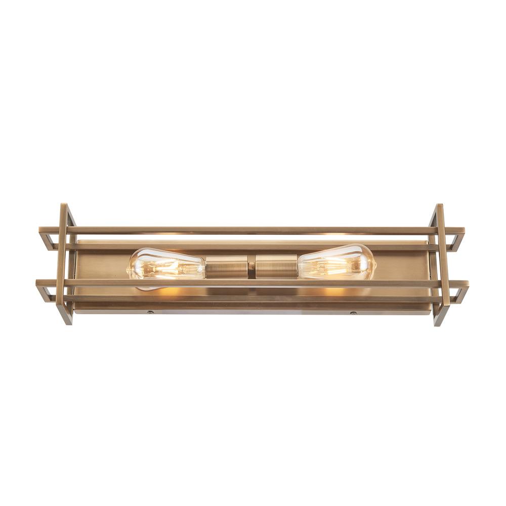 Avista Korson 24" 2- Light Antique Brass Vanity Wall Light