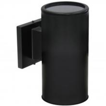 Avista Lighting Inc A0903R-BK - Avista Cylinder Outdoor Wall Sconce Black -Round 9"