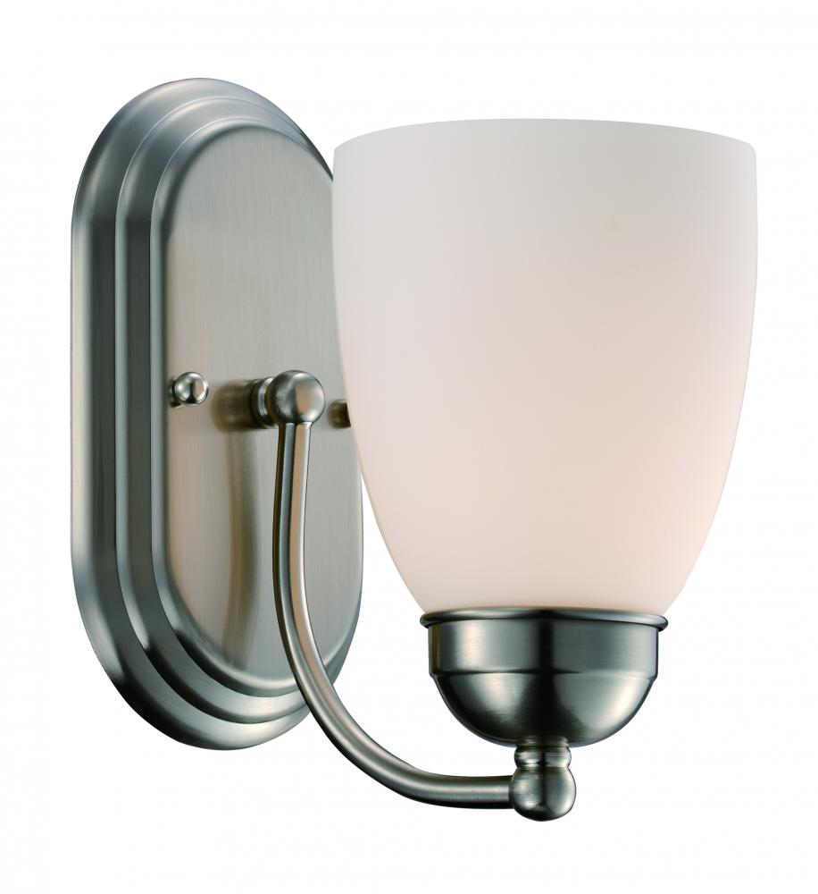 Clayton Reversible Mount, Armed Wall Sconce, with Glass Bell Shade