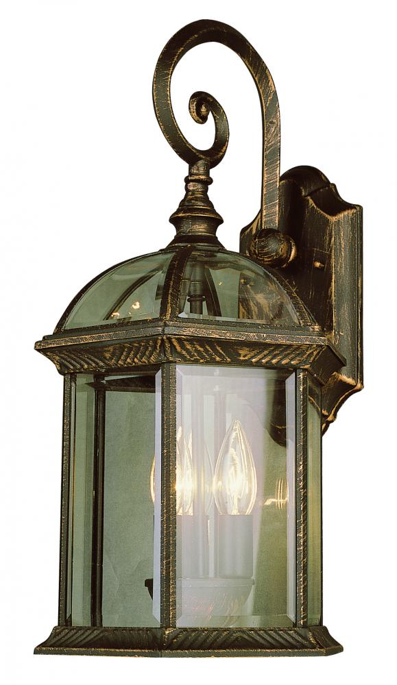 Wentworth Atrium Style, Armed Outdoor Wall Lantern Light, with Open Base