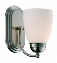 Trans Globe 3501-1 BN - Clayton Reversible Mount, Armed Wall Sconce, with Glass Bell Shade