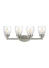 Generation Lighting 4414504-962 - Belton transitional 4-light indoor dimmable bath vanity wall sconce in brushed nickel silver finish