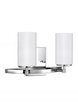 Generation Lighting 4424602-05 - Alturas contemporary 2-light indoor dimmable bath vanity wall sconce in chrome silver finish with et