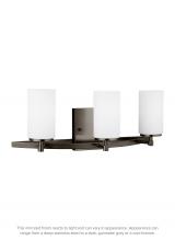 Generation Lighting 4424603-778 - Alturas contemporary 3-light indoor dimmable bath vanity wall sconce in brushed oil rubbed bronze fi