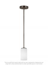 Generation Lighting 6124601-778 - Alturas contemporary 1-light indoor dimmable ceiling hanging single pendant light in brushed oil rub