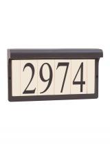 Generation Lighting 9600-71 - Address light collection antique bronze aluminum address sign light fixture