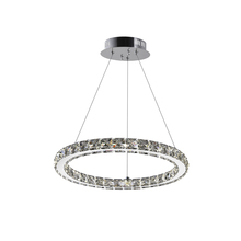 CWI Lighting 5080P16ST-R - Ring LED Chandelier With Chrome Finish