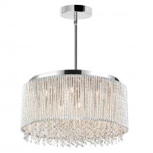 CWI Lighting 5535P24C-R - Claire 14 Light Drum Shade Chandelier With Chrome Finish