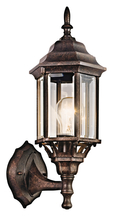 Kichler 49255TZ - Chesapeake 17" 1 Light Outdoor Wall Light with Clear Beveled Glass in Tannery Bronze
