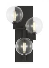 Visual Comfort & Co. Modern Collection 700WSGMBTCB-LED927 - The Gambit Dry Rated Triple Damp Rated 3-Light Integrated Dimmable LED Wall Sconce