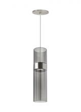 Visual Comfort & Co. Modern Collection 700TDMANMTKS-LED930-277 - Manette Modern dimmable LED Medium Ceiling Pendant Light in a Satin Nickel/Silver Colored finish