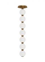 Visual Comfort & Co. Modern Collection SLPD22627NBR - The Perle 24 Damp Rated Integrated Dimmable LED Ceiling Pendant in Natural Brass