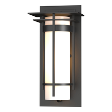 Hubbardton Forge - Canada 305992-SKT-80-GG0066 - Banded with Top Plate Small Outdoor Sconce