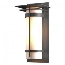 Hubbardton Forge - Canada 305994-SKT-20-GG0037 - Banded with Top Plate Large Outdoor Sconce
