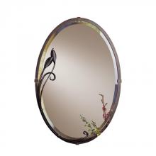 Hubbardton Forge - Canada 710014-05 - Beveled Oval Mirror with Leaf