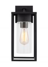 Visual Comfort & Co. Studio Collection 8631101EN7-12 - Vado transitional 1-light LED outdoor exterior medium wall lantern sconce in black finish with clear