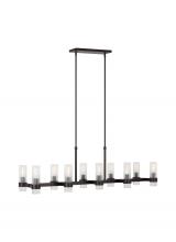 Visual Comfort & Co. Studio Collection CC13810AI - Geneva Mid-Century 10-Light Indoor Dimmable Linear Chandelier