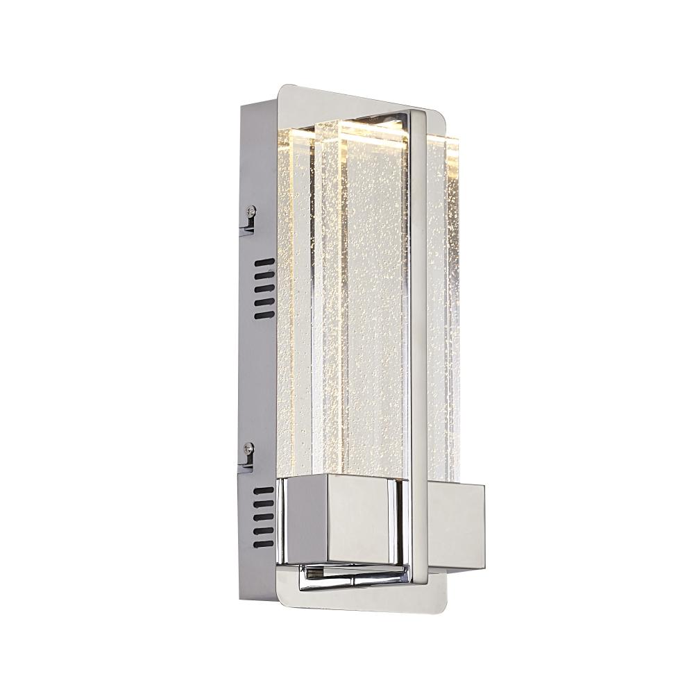 Metal and Glass LED Wall Sconce